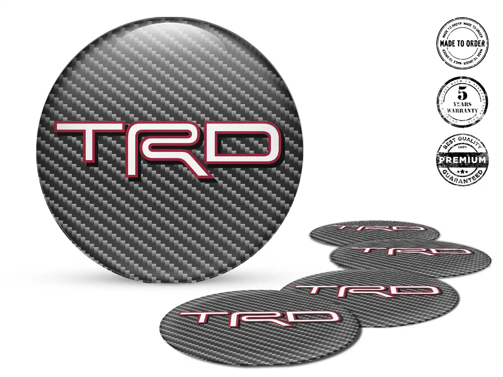 Toyota TRD Emblemas de Rueda Custom Núcleo Pulso Gravitacional